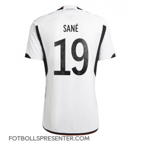 Tyskland Leroy Sane #19 Hemma Matchtröja VM 2022 Kortärmad